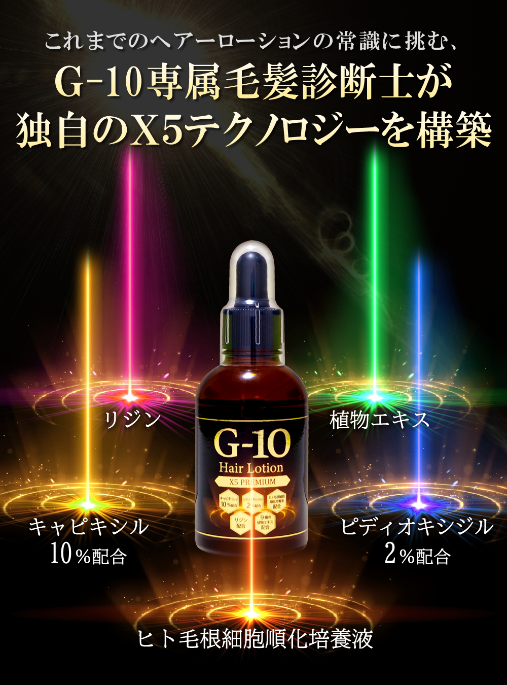 G-10ヘアーローションX5プレミアム